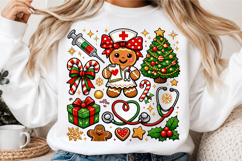 Christmas nurse png, Nurse Coquette Christmas Product Image 3