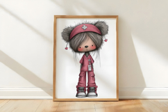 Christmas Nurse Teddy Bear Clipart Product Image 3