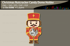 Christmas Nutcracker Candy Dome Holder Product Image 2