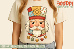 The Hand Painted Christmas Patchwork Designs Bundle PNGs Product Image 5