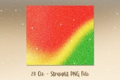 Christmas Ombre Glitter Tumbler Design PNG 96 Product Image 2