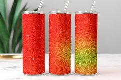 Christmas Ombre Glitter Tumbler Design PNG 105 Product Image 1