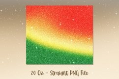 Christmas Ombre Glitter Tumbler Design PNG 57 Product Image 2