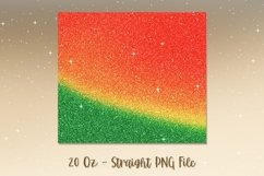Christmas Ombre Glitter Tumbler Design PNG 67 Product Image 2