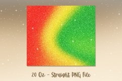 Christmas Ombre Glitter Tumbler Design PNG 75 Product Image 2