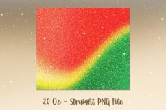 Christmas Ombre Glitter Tumbler Design PNG 86 Product Image 2