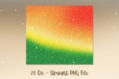 Christmas Ombre Glitter Tumbler Design PNG 87 Product Image 2