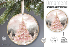 Christmas tree gifts Round Ornament|Christmas tree gifts Product Image 1