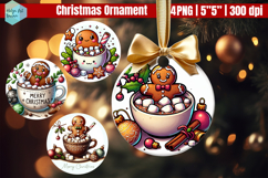 Hot drinks Christmas Ornaments PNG Product Image 1