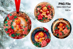 Christmas Ornament Gingerbread House Tree Decorate Design_49 Product Image 1