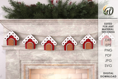 Christmas Ornament Laser Cut. Christmas Garland SVG Product Image 1