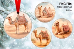 Nativity Scene Christmas Ornament Round Circle Jesus Baby_77 Product Image 1