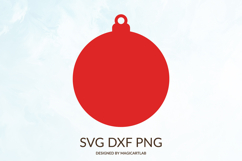 Christmas Ornament SVG|Bauble Silhouette Product Image 1