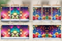 Christmas Ornament Bokeh Glass Can Wraps Product Image 4