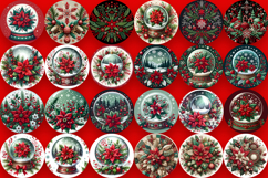Mega Christmas patchwork Sublimation ornament PNG Bundle Product Image 8
