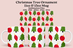 christmas ornament coffee mug sublimation wrap glass mug wrap svg presized for 11oz and 15oz glass mug are sublimation files