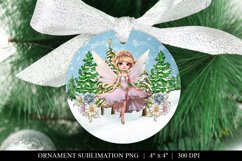 Fairy Ornament Sublimation Design - Christmas PNG Product Image 1