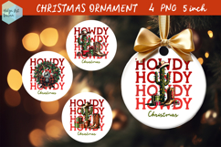 Cowboy Christmas Ornaments Sublimation Product Image 1