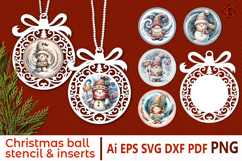 Christmas Ornament. Cutting Template Product Image 1