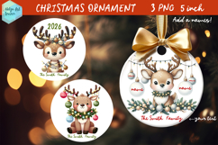 Family Christmas Ornament Sublimation Product Image 1
