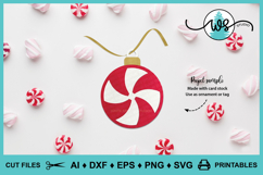 Christmas Ornament Gift Tag SVG Bundle Product Image 9