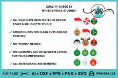 Christmas Ornament Gift Tag SVG Bundle Product Image 13