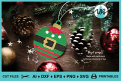 Christmas Ornament Gift Tag SVG Bundle Product Image 3