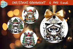 Christmas Ornaments grumpy cat PNG Product Image 1