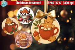 Hot drinks Christmas Ornaments PNG Product Image 1