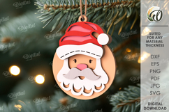Christmas Ornaments Bundle Lasercut. Christmas Decor SVG Product Image 4