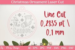 Christmas laser SVG | Christmas Ornament Laser Cut Product Image 2