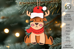Christmas Ornaments Bundle Lasercut. Christmas Decor SVG Product Image 5
