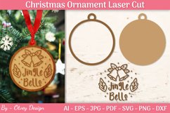 Christmas laser SVG | Christmas Ornament Laser Cut Product Image 1