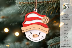 Christmas Ornaments Bundle Lasercut. Christmas Decor SVG Product Image 10