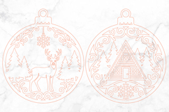 Christmas Ornament Laser Cut File SVG Product Image 3