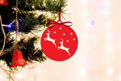 christmas ornament laser cut files SVG PNG PDF DXF EPS for laser cutting machine