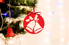 christmas ornament laser cut files SVG PNG PDF DXF EPS for laser cutting machine