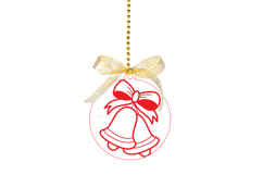 christmas ornament laser cut files SVG PNG PDF DXF EPS for laser cutting machine