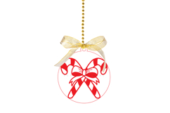 christmas ornament laser cut files SVG PNG PDF DXF EPS for laser cutting machine