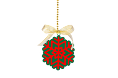 christmas ornament laser cut files SVG PNG PDF DXF EPS for laser cutting machine