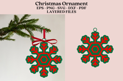 christmas ornament laser cut files SVG PNG PDF DXF EPS for laser cutting machine