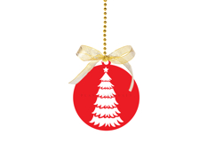 christmas ornament laser cut files SVG PNG PDF DXF EPS for laser cutting machine