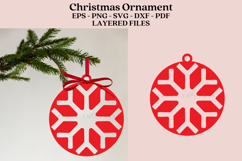 christmas ornament laser cut files SVG PNG PDF DXF EPS for laser cutting machine