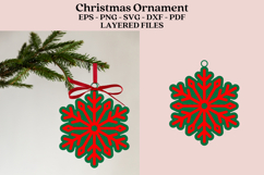 christmas ornament laser cut files SVG PNG PDF DXF EPS for laser cutting machine