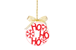 christmas ornament laser cut files SVG PNG PDF DXF EPS for laser cutting machine