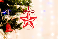 christmas ornament laser cut files SVG PNG PDF DXF EPS for laser cutting machine