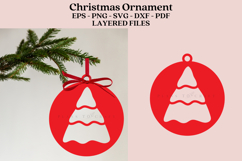 christmas ornament laser cut files SVG PNG PDF DXF EPS for laser cutting machine