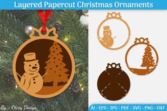 Christmas Layered Ornaments SVG Product Image 1