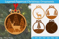 Christmas Layered Ornaments SVG Product Image 1