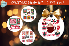 Christmas Ornaments Sublimation Product Image 1